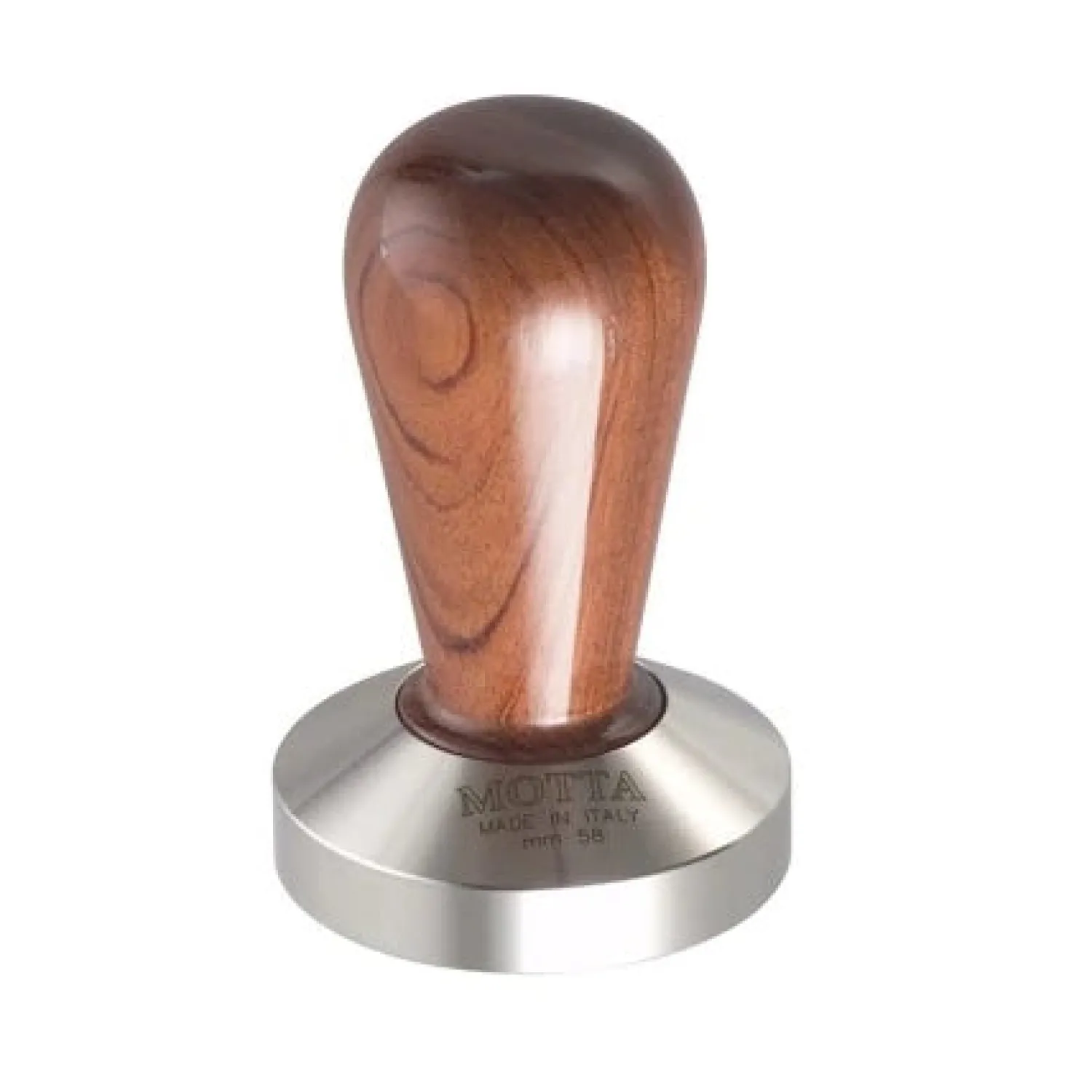 Ma Caféine Barista Tools | Barista Tools>Avanti / Motta | Coffee tamper in bubinga wood and stainless steel 58mm