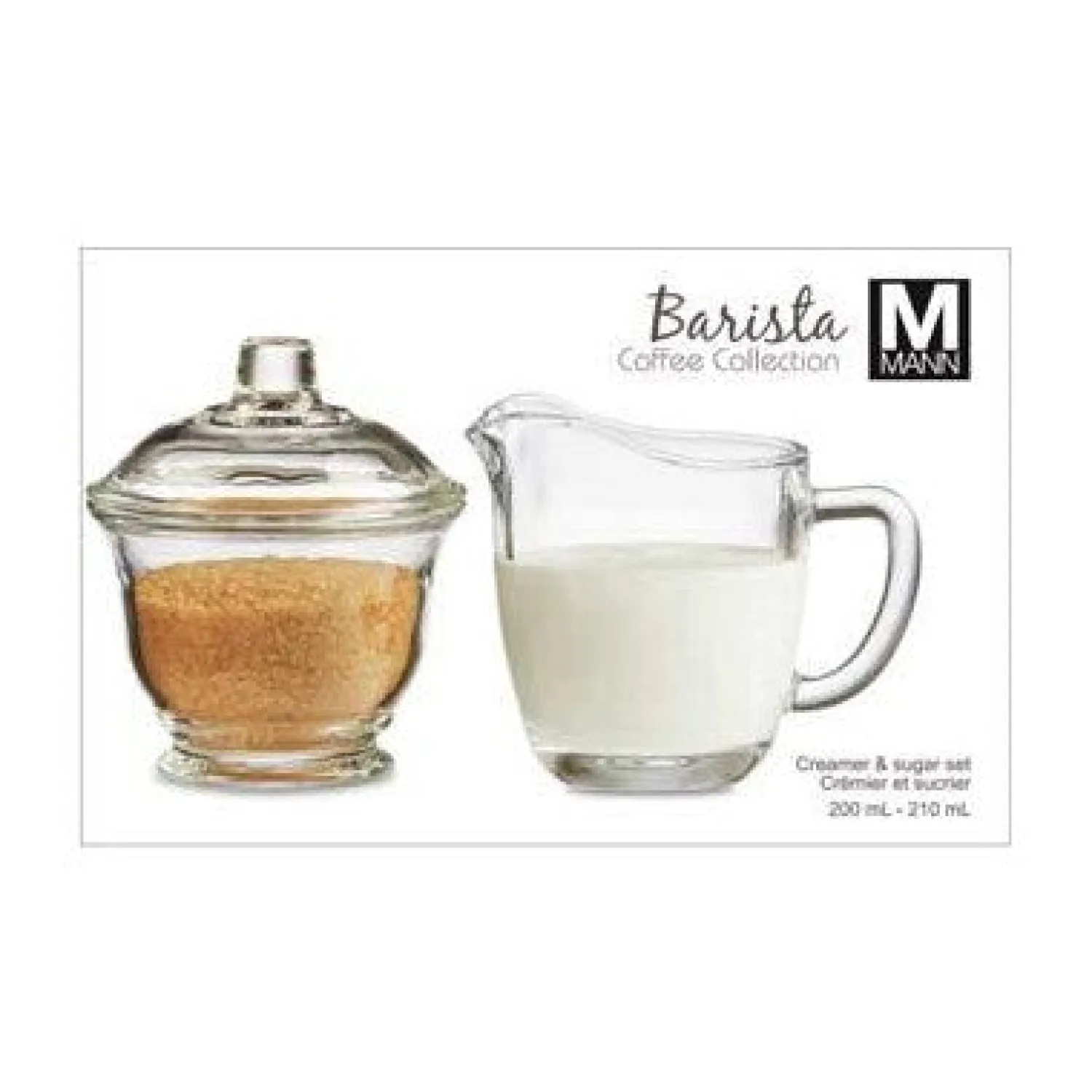 Ma Caféine Hostess Gifts | Glasses And Cups>Barista | Glass Creamer and Sugar Bowl Set