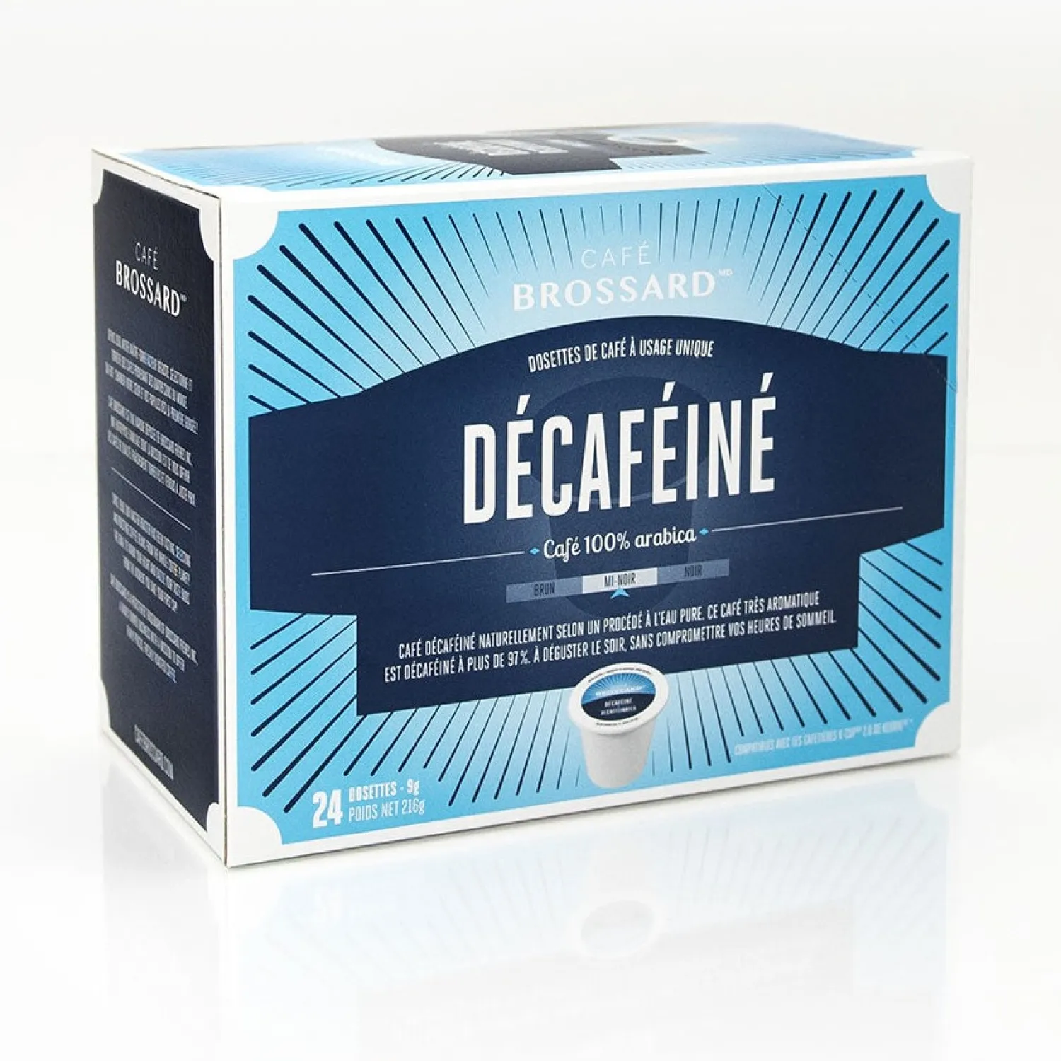 Ma Caféine Decaffeinated | K-Cup Capsules>Café Brossard | Decaffeinated Keurig K-Cup Coffee Pods
