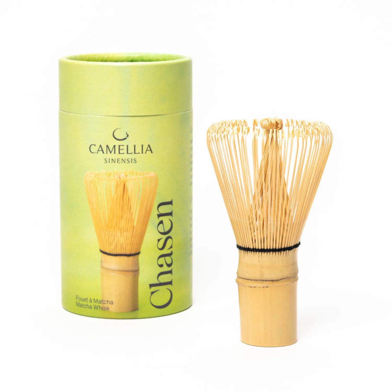 Ma Caféine Bamboo Products | Matcha Teas>Camellia Sinensis | Chasen (matcha whisk) in white bamboo