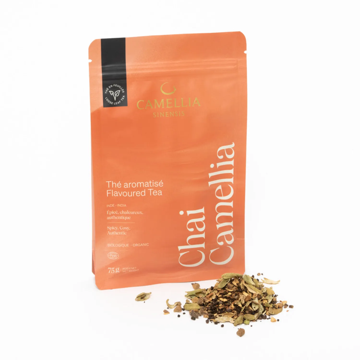 Ma Caféine Black Teas | In Bulk>Camellia Sinensis | Organic Chai Camellia - Black tea - 75gr