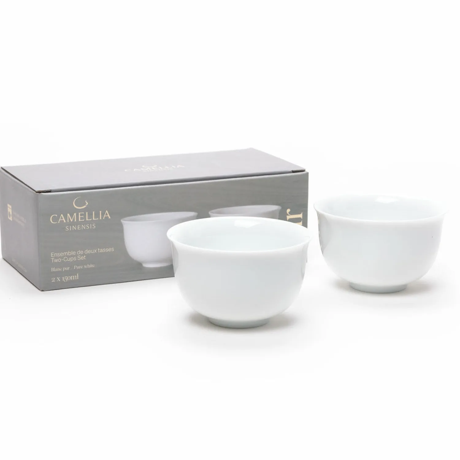 Ma Caféine Glasses & Mugs ​>Camellia Sinensis | Pure white cup duo