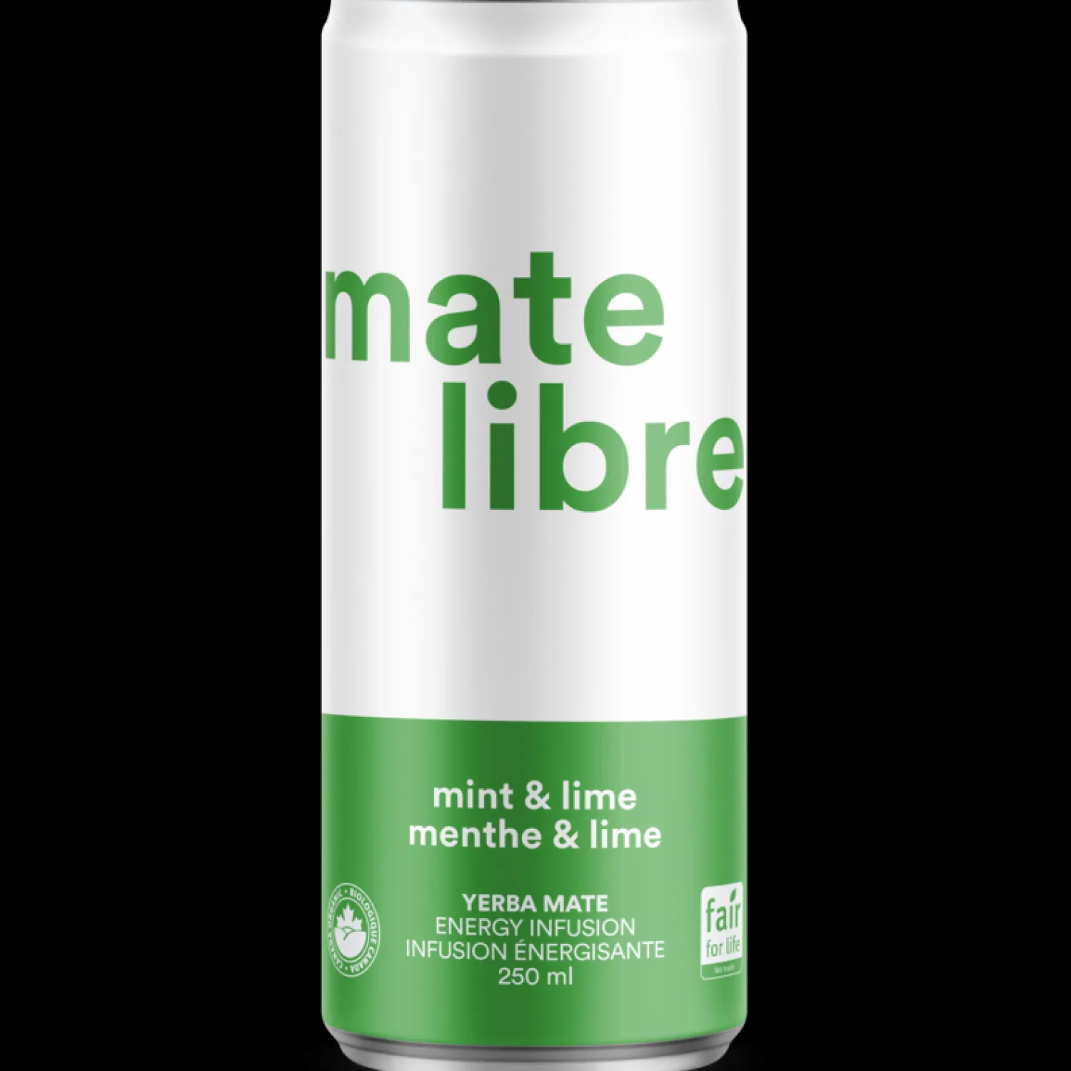 Ma Caféine Ready-To-Drink Beverages | Quebec Products>Free Mate | Organic Mint & Lime - 250 ml
