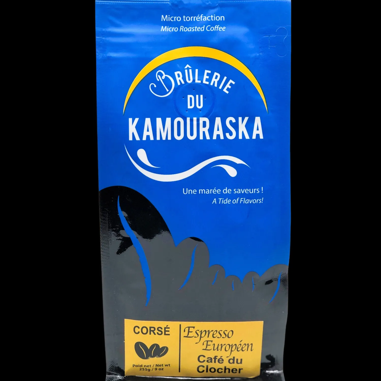Ma Caféine Coffee Beans | Kamouraska Roasting House>Kamouraska Brûlerie | European Espresso Café du clocher - 255g