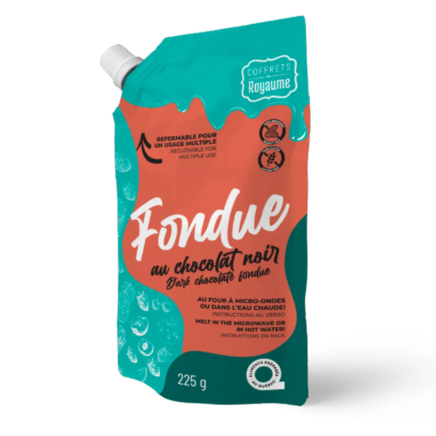 Ma Caféine Food & Snacks | Quebec Products>Kingdom Boxes | Dark chocolate fondue 225 gr