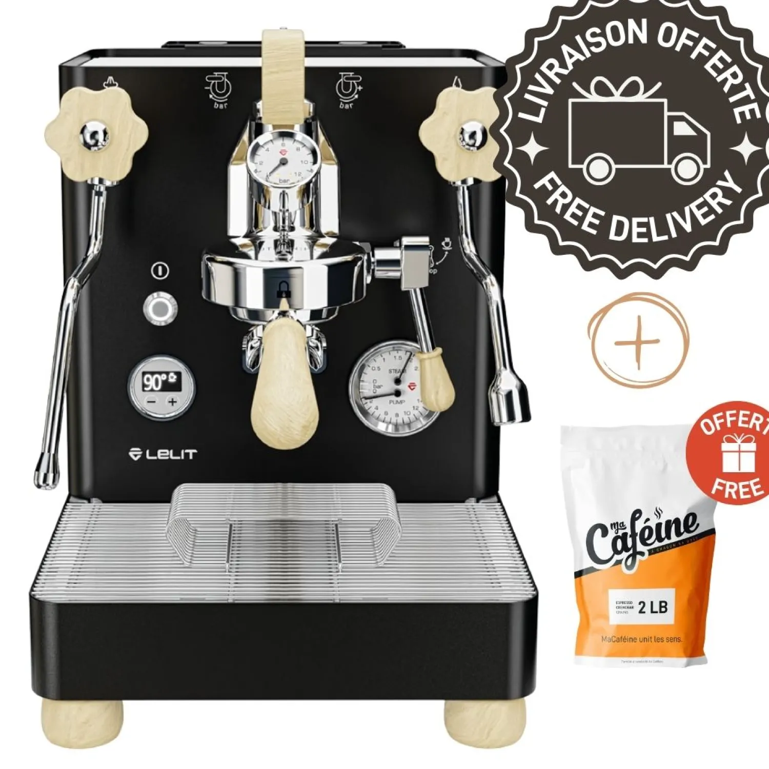 Ma Caféine Lelit | Manual>Lelit | Bianca LEPL162TCB Black
