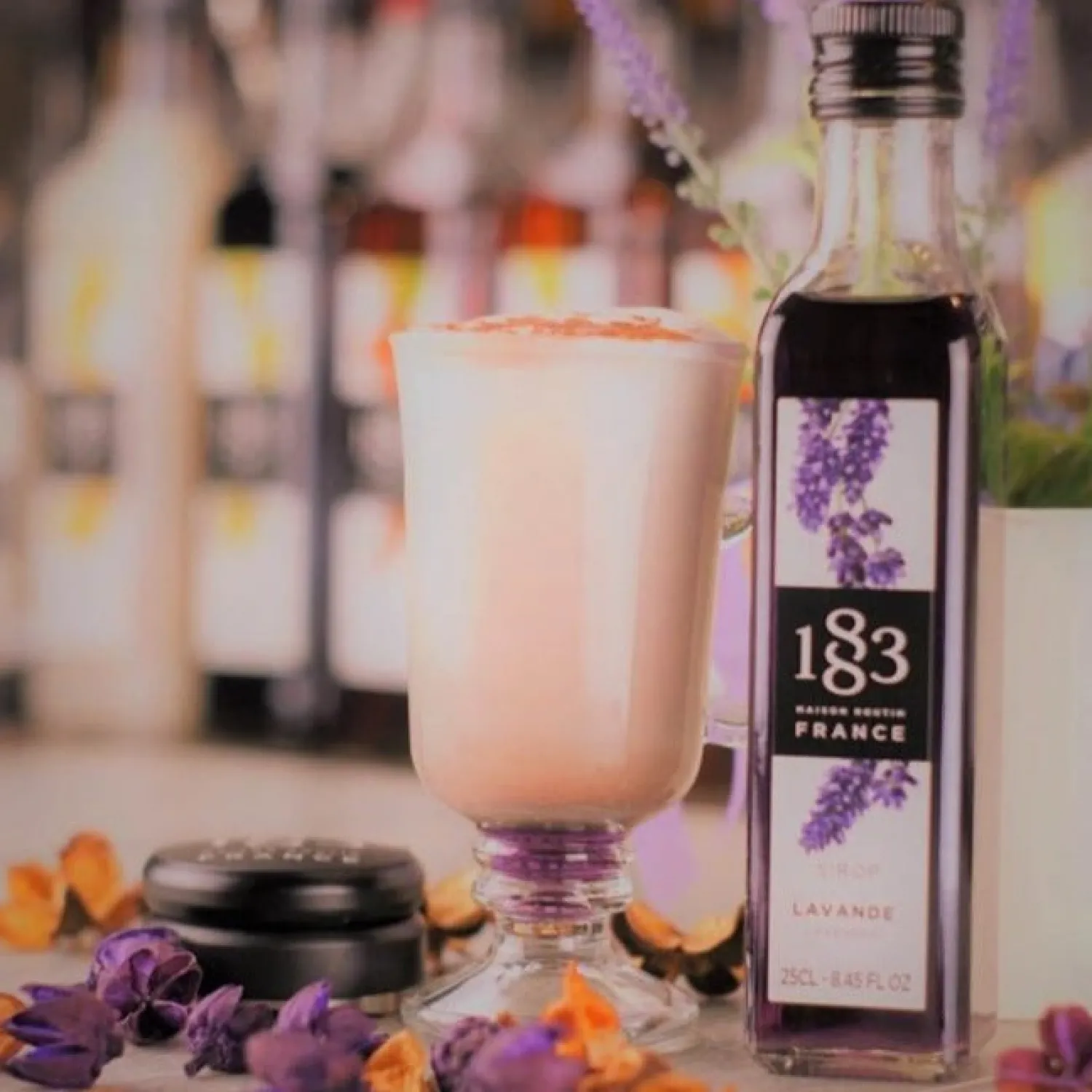 Ma Caféine Flavored Syrups & Sauces | Cocktail Products>Maison Routin 1883 | Lavender Syrup - 1 Liter in GLASS