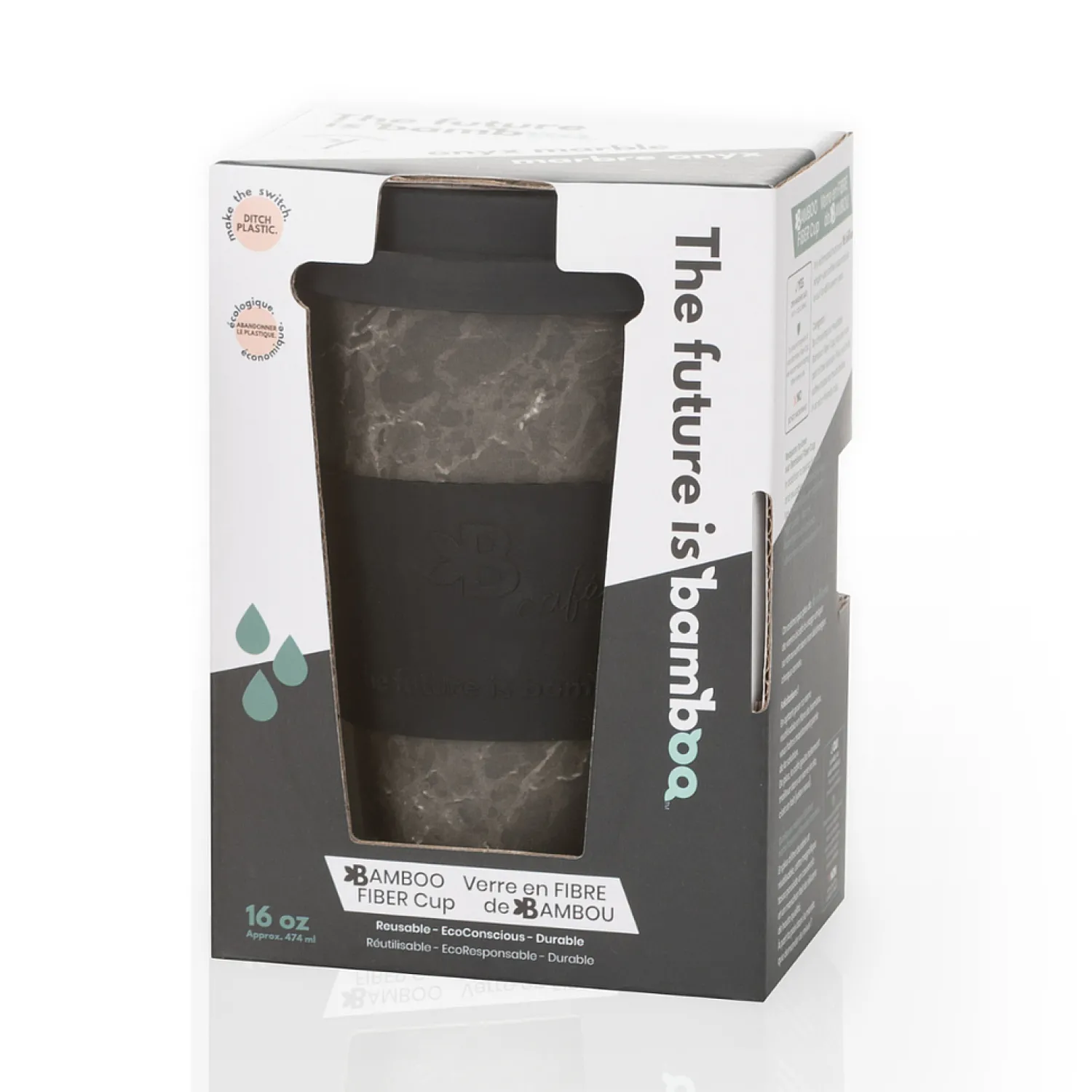 Ma Caféine Bamboo Mugs | Bamboo Products>The Future is Bamboo | Bamboo takeaway cup - Onyx Marble