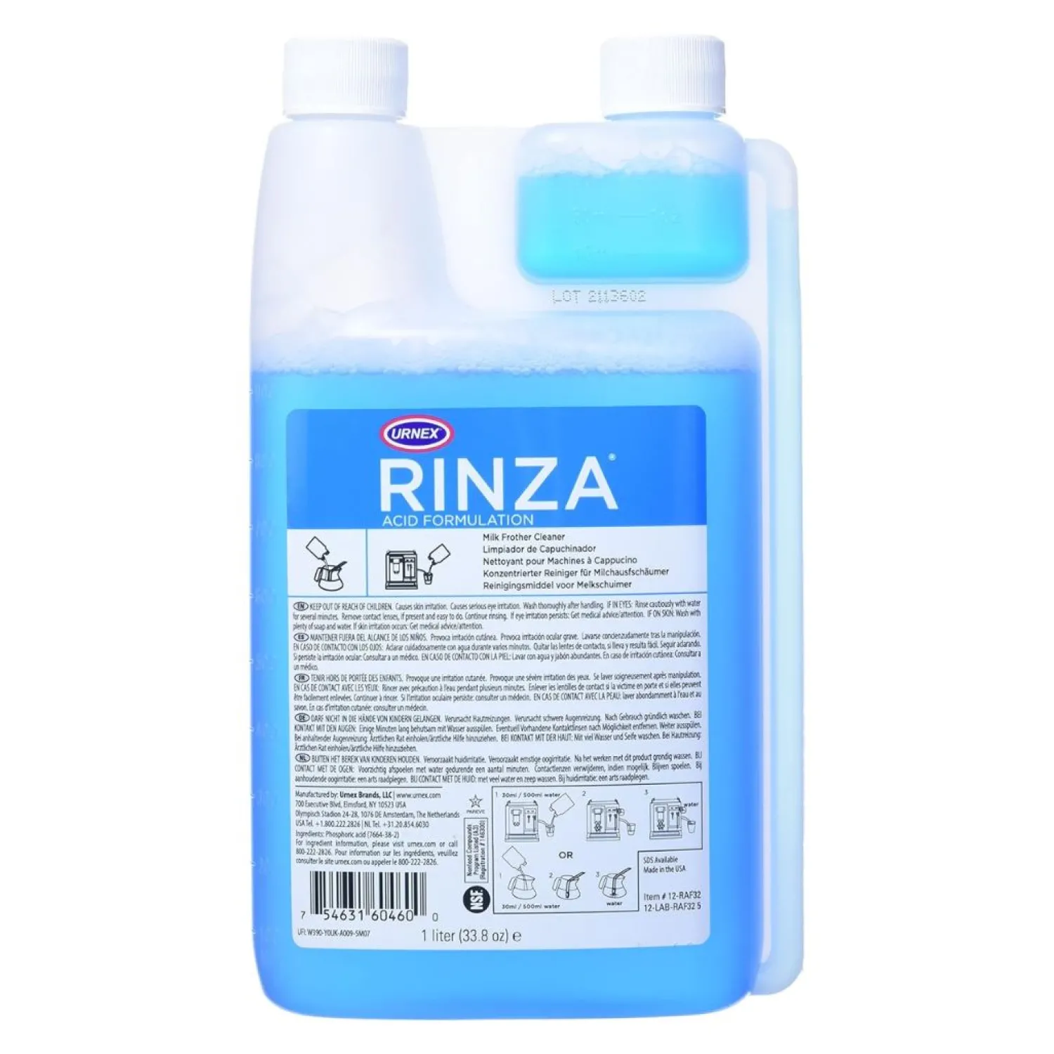 Ma Caféine Machine Maintenance>Urnex | Rinza Milk Frother Cleaner Acid Formula