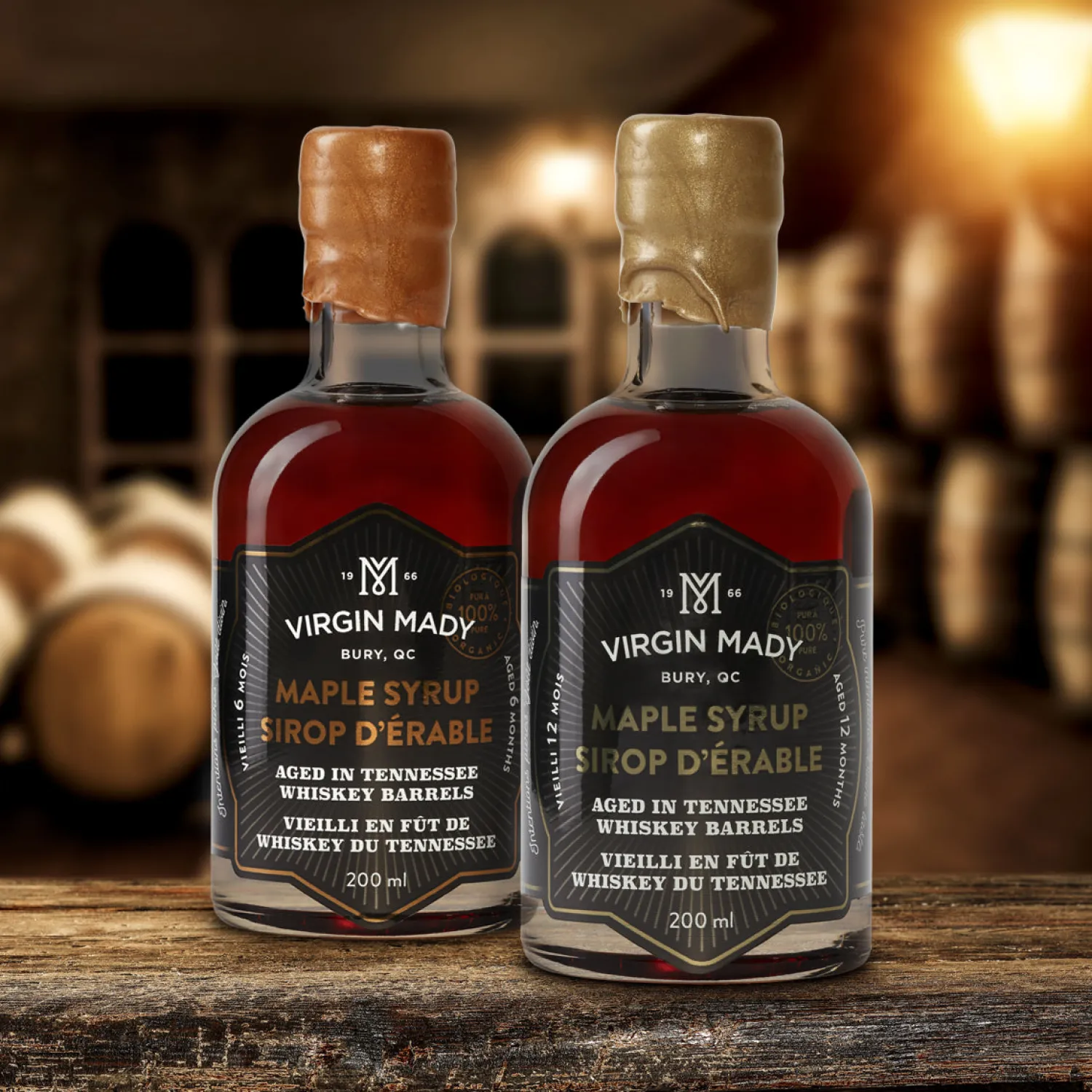 Ma Caféine Flavored Syrups & Sauces | Food & Snacks>Virgin Mady | Organic maple syrup aged 12 months in whiskey barrels - 50ml